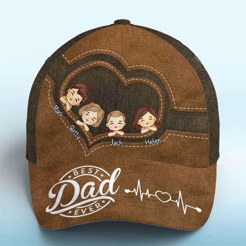 Best Dad Ever - Family Personalized Custom Hat