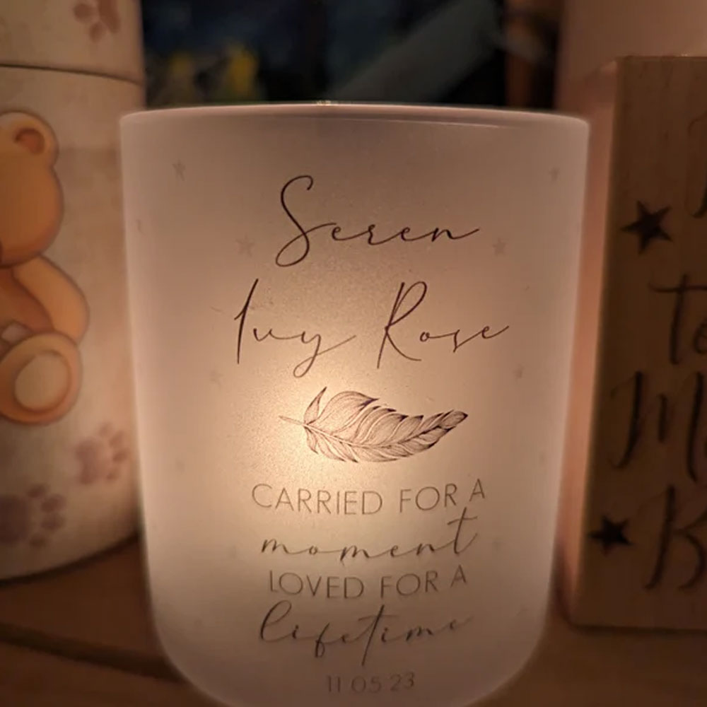 Personalised Baby Loss Candle Jar, Miscarriage Memorial  Keepsake Gift