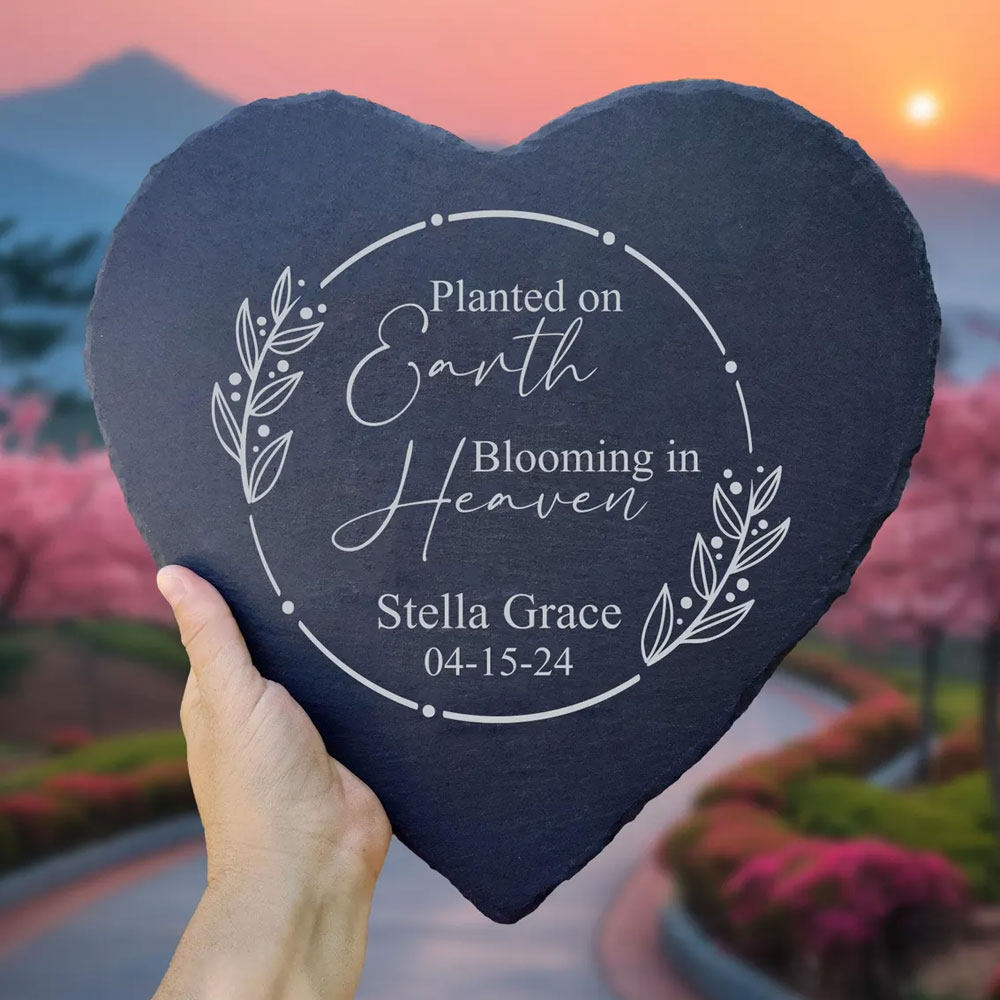 Personalized Memorial Stone with Name & Date, Baby Loss Sympathy Gift