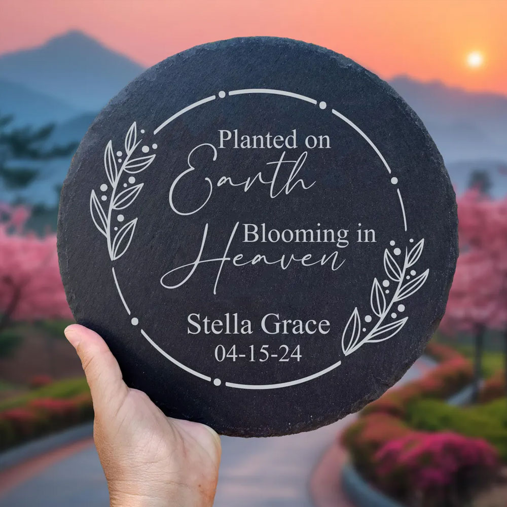 Personalized Memorial Stone with Name & Date, Baby Loss Sympathy Gift