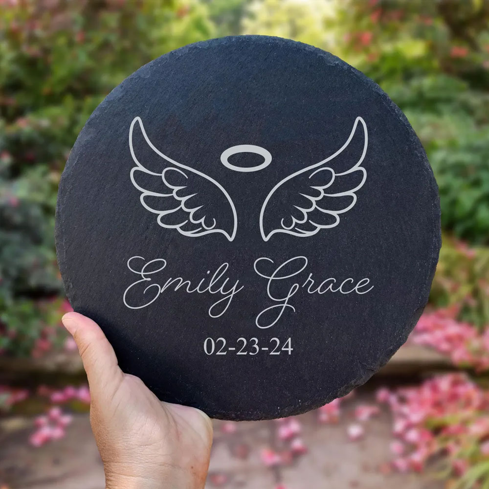 Personalized Memorial Stone with Name & Date, Baby Loss Sympathy Gift