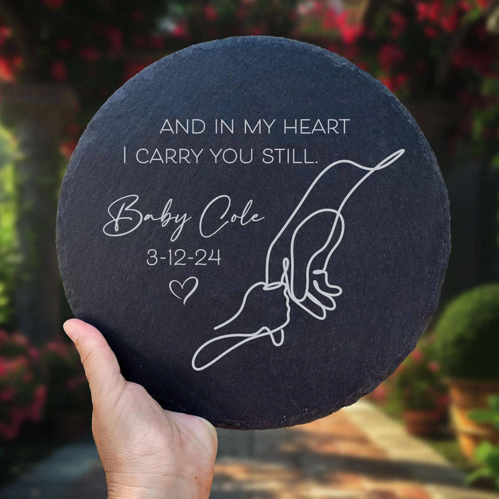 Personalized Memorial Stone with Name & Date, Baby Loss Sympathy Gift