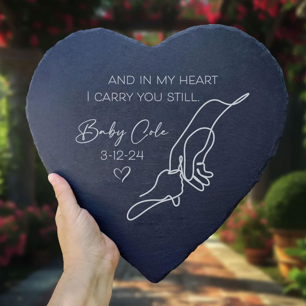Personalized Memorial Stone with Name & Date, Baby Loss Sympathy Gift