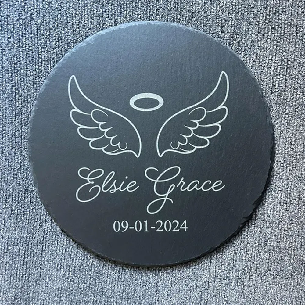 Personalized Memorial Stone with Name & Date, Baby Loss Sympathy Gift