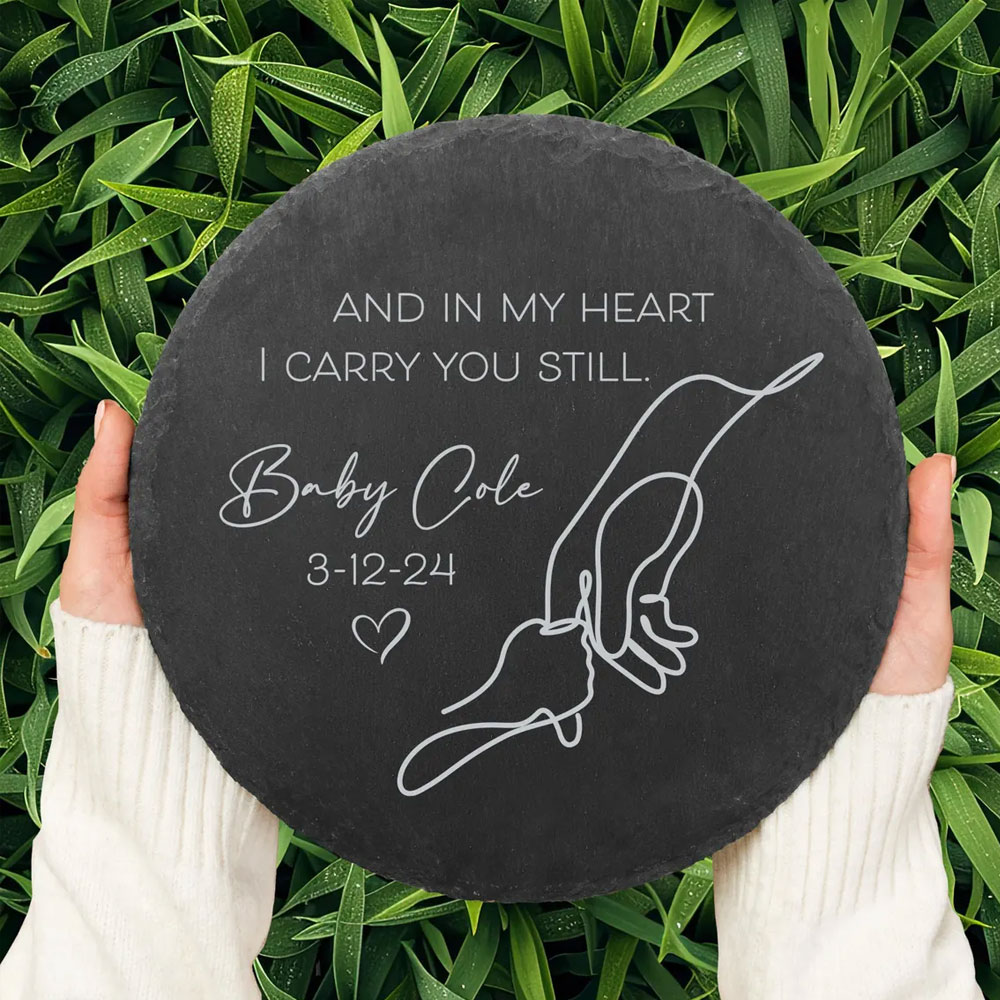 Personalized Memorial Stone with Name & Date, Baby Loss Sympathy Gift