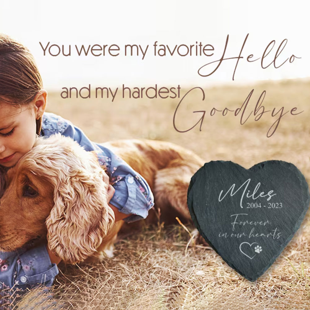 Personalized Dog Loss Gift, Dog Memorial Garden Stone