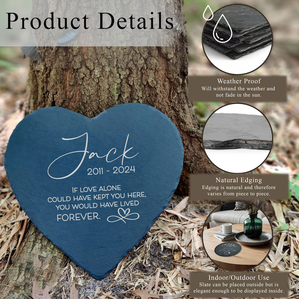 Personalized Dog Loss Gift, Dog Memorial Garden Stone