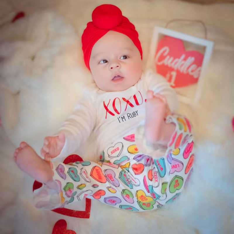 Personalized Valentines Day Baby Bells Set