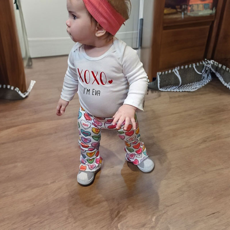 Personalized Valentines Day Baby Bells Set