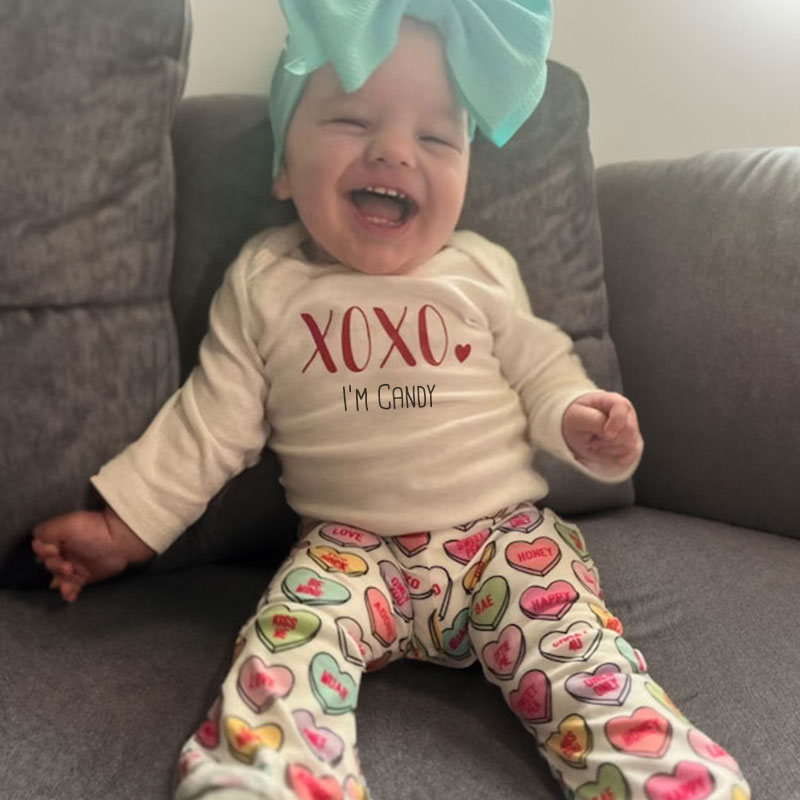 Personalized Valentines Day Baby Bells Set