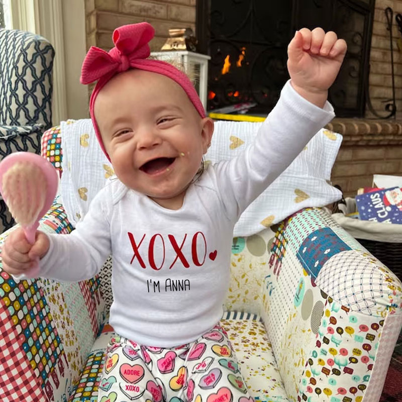 Personalized Valentines Day Baby Bells Set