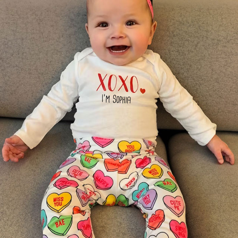 Personalized Valentines Day Baby Bells Set