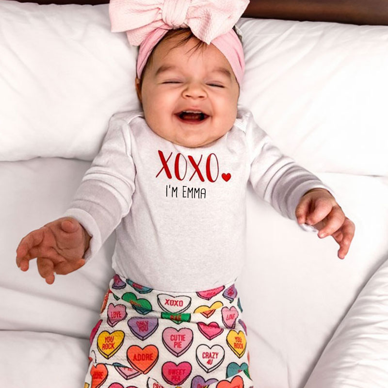 Personalized Valentines Day Baby Bells Set