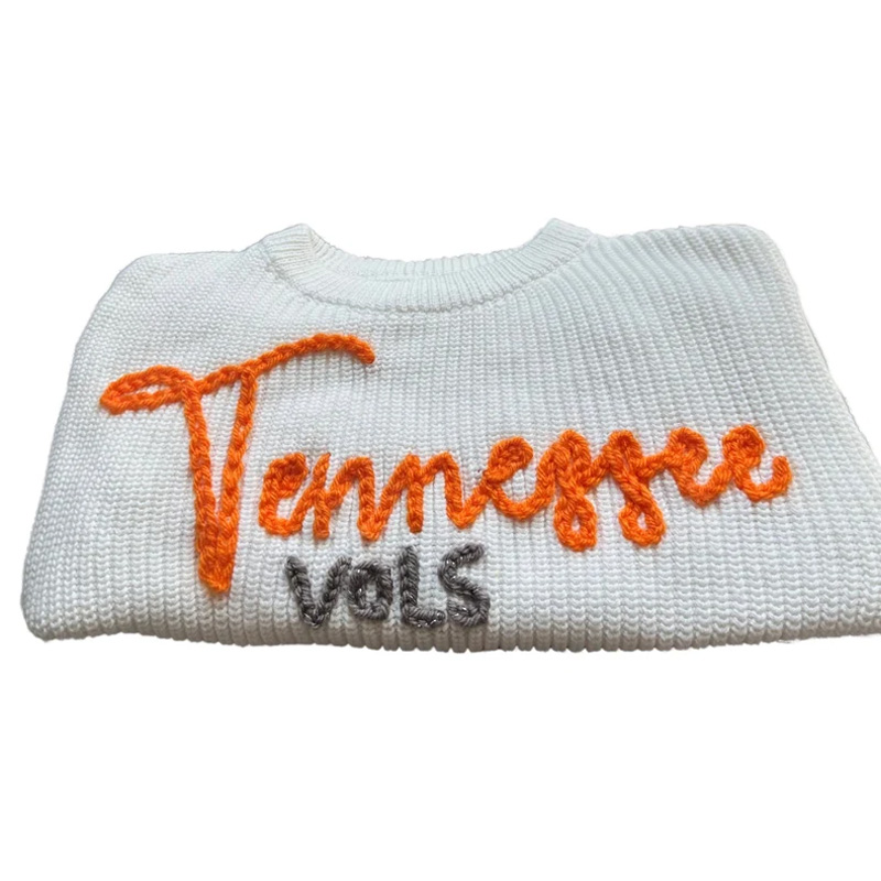 Tennessee Vols Kid Baby Sweater Hand Embroidered Sweater