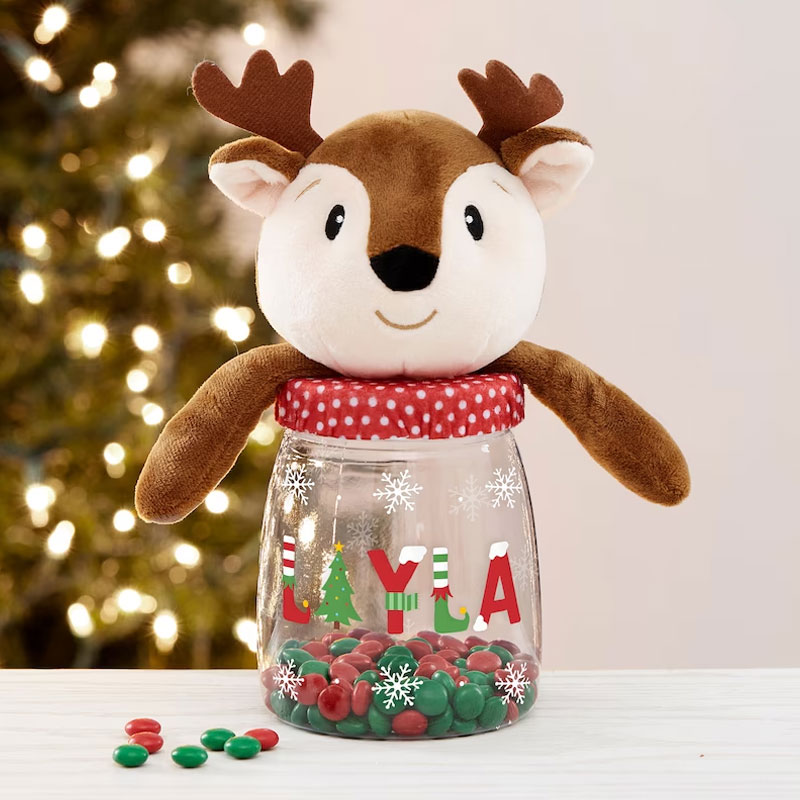 The Joys Of Christmas Personalized Christmas Candy Jar