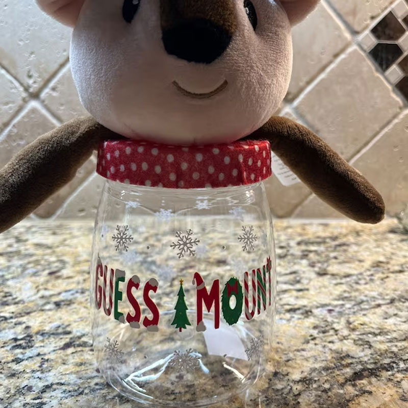 The Joys Of Christmas Personalized Christmas Candy Jar