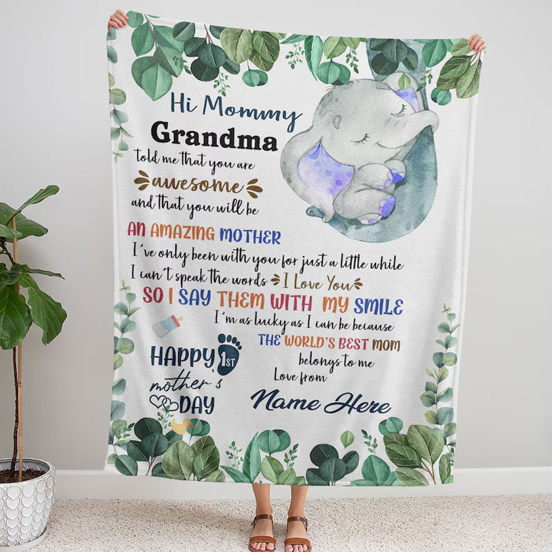To My Mom Blanket First Mother's Day Blanket
