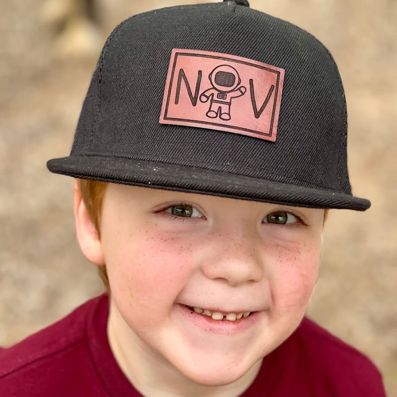 Toddler Youth Hat with your Childs's Initials and a Design