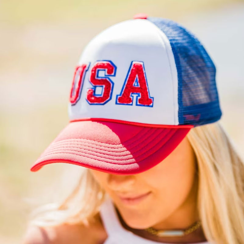 USA Patriotic Trucker Hat Mesh Baseball Hat