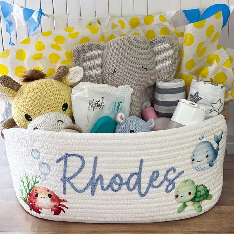 Under The Sea Baby Gift Basket Baby Shower Book Basket