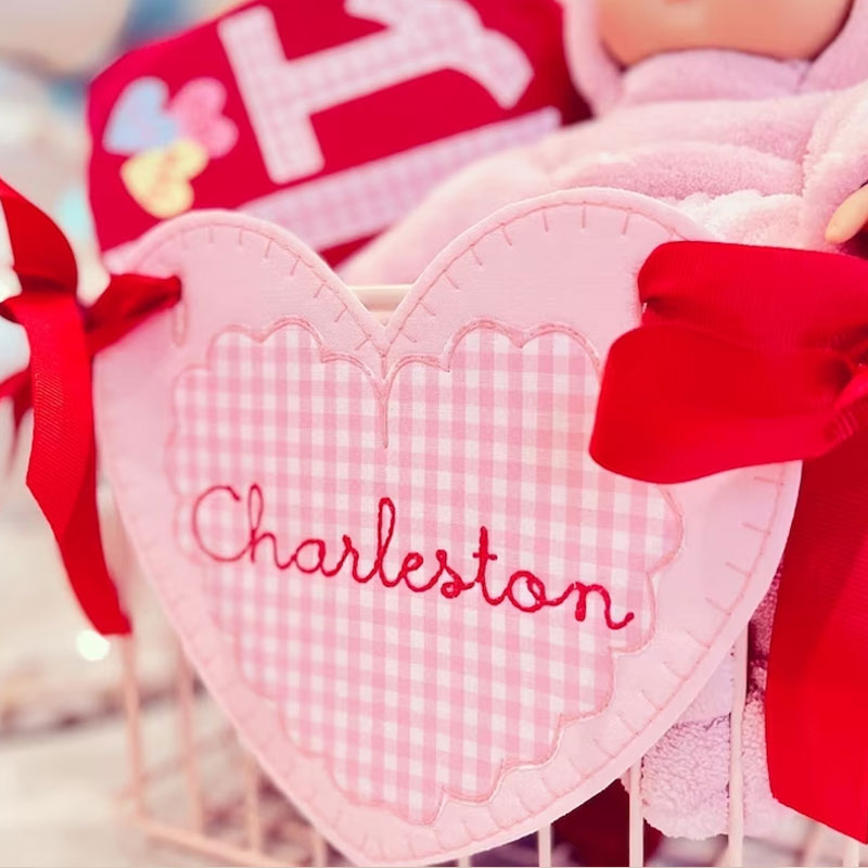 Valentine Basket Tag Personalized Tag