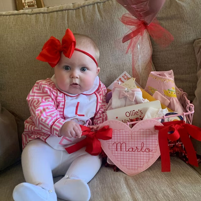 Valentine Basket Tag Personalized Tag