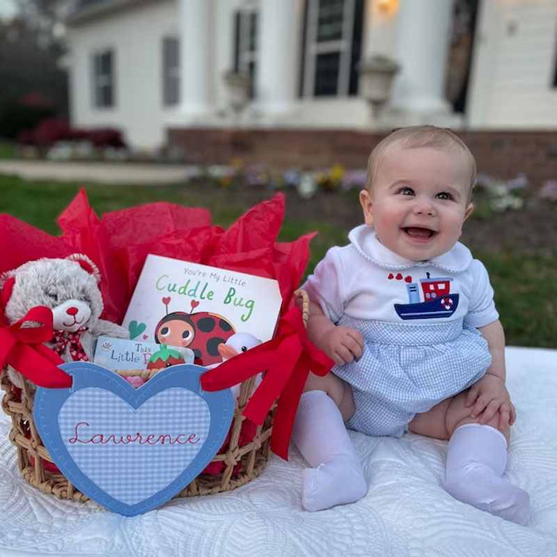 Valentine Basket Tag Personalized Tag