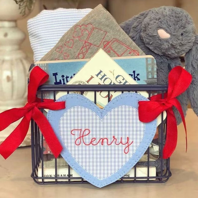 Valentine Basket Tag Personalized Tag