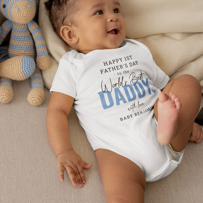 Worlds Best Daddy 1st Father's Day Bodysuit