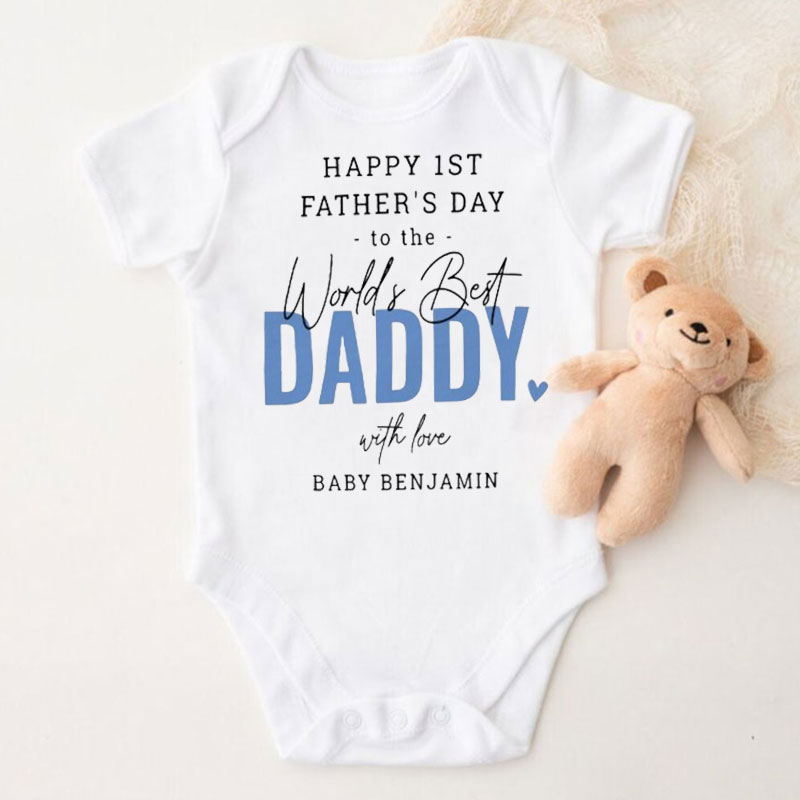 Worlds Best Daddy 1st Father's Day Bodysuit