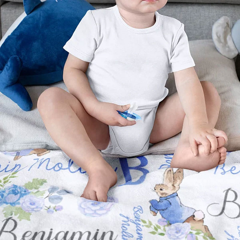 [Copy]Custom Christmas Name Gingerbread Man Blanket