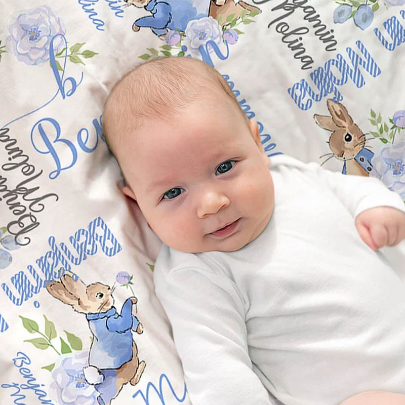 [Copy]Custom Christmas Name Gingerbread Man Blanket