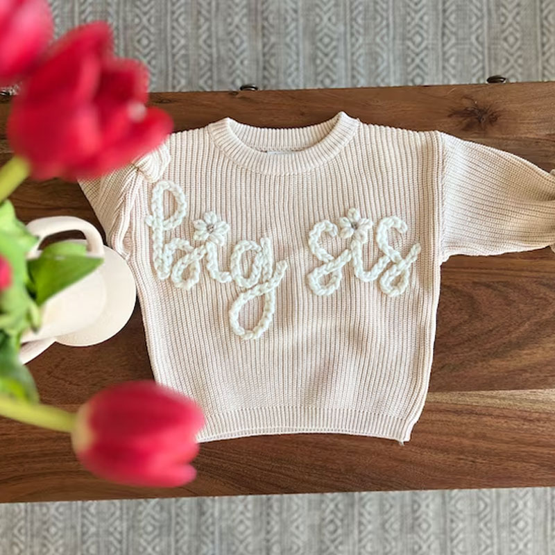 Big sis Big bro sweater baby sweater baby announcement