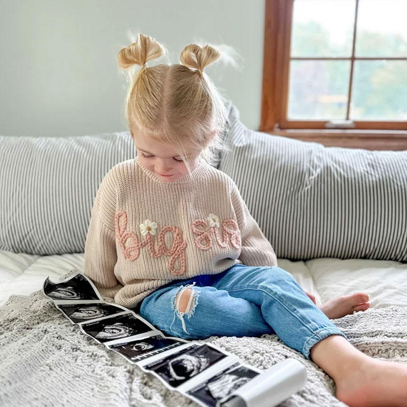 Big sis Big bro sweater baby sweater baby announcement