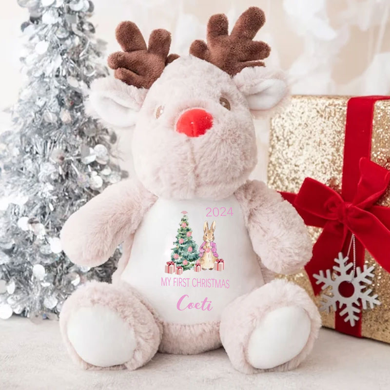 Personalised Small Rudolf Reindeer Children's Kids Name Gift