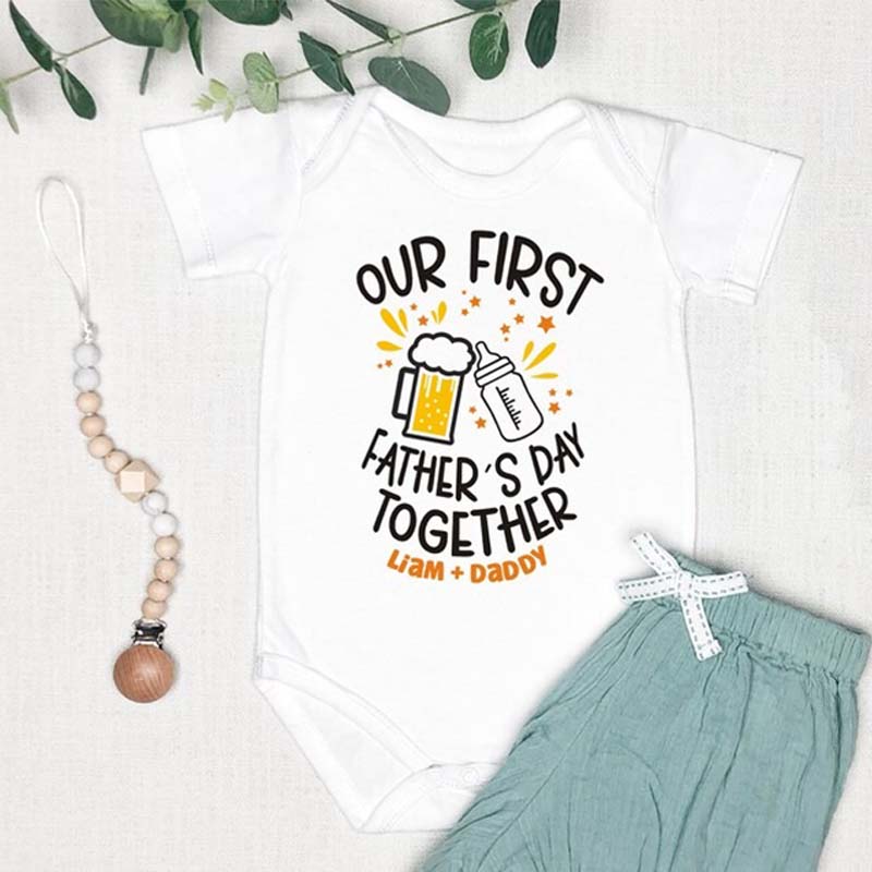 First Fathers Day Onesie Fathers Day Gift from Daughter Dad Gift