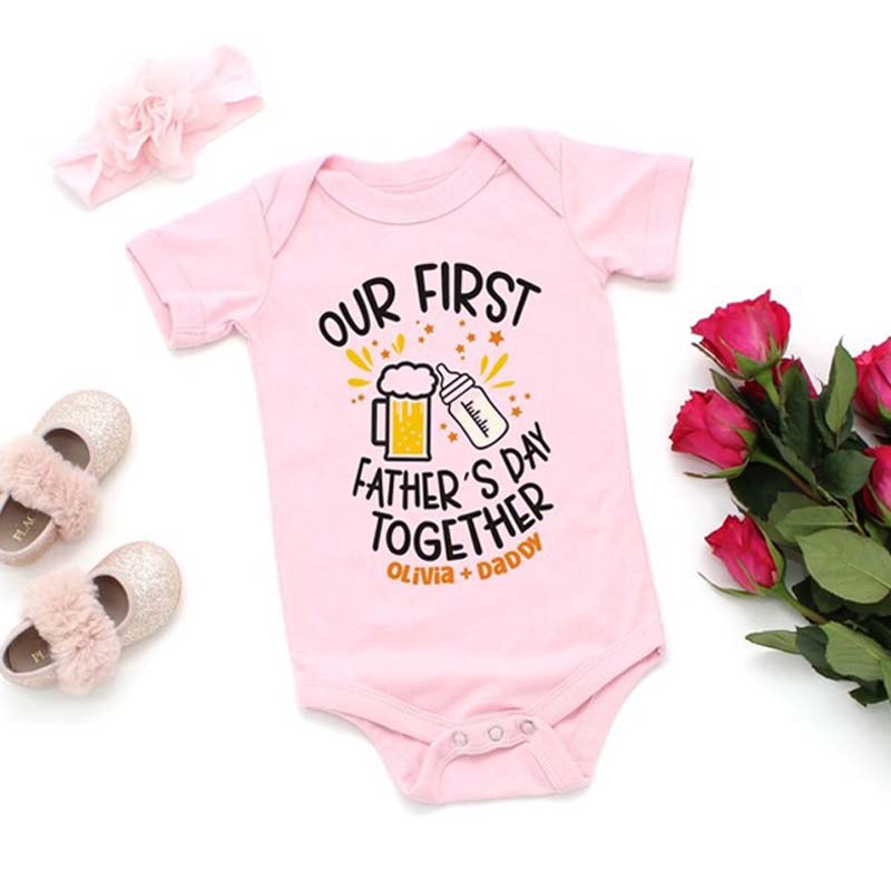 First Fathers Day Onesie Fathers Day Gift from Daughter Dad Gift