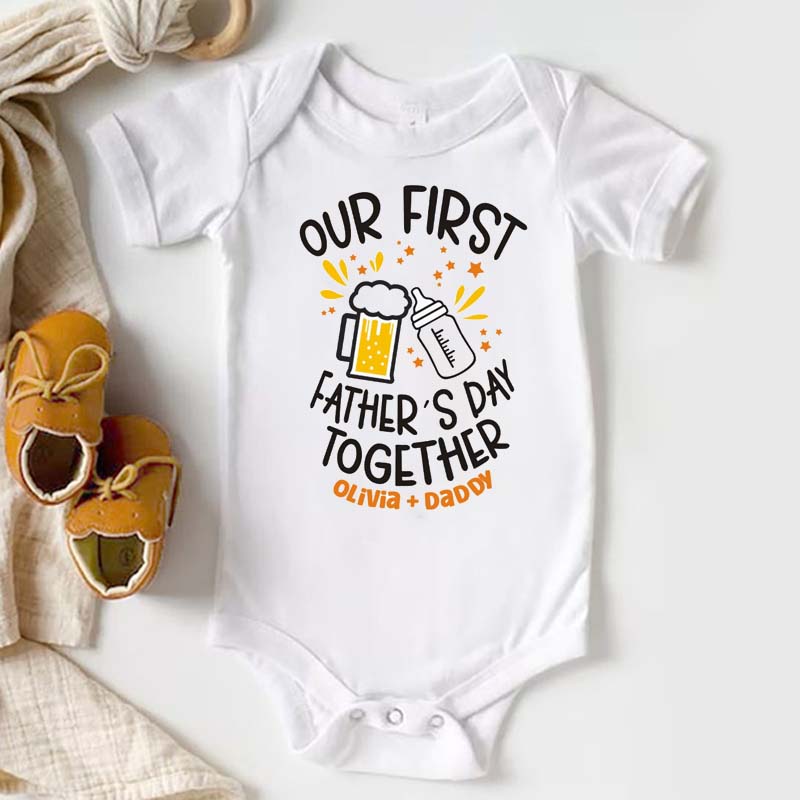 First Fathers Day Onesie Fathers Day Gift from Daughter Dad Gift