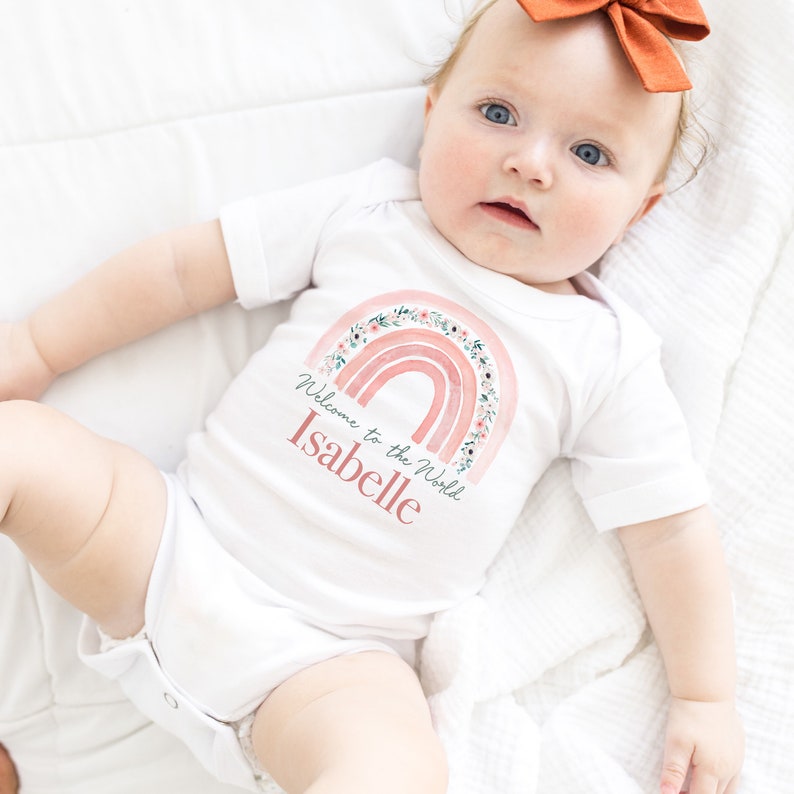 Personalised Hello World Babygrow Sleepsuit Coming Home Gift