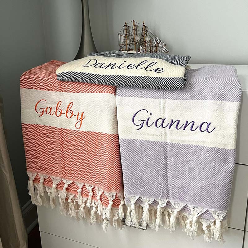 Personalized Kids Beach Towel Summer Camp gift Birthday Party favor