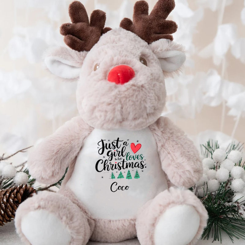 Just A Girl Who Loves Deer Christmas Toy
