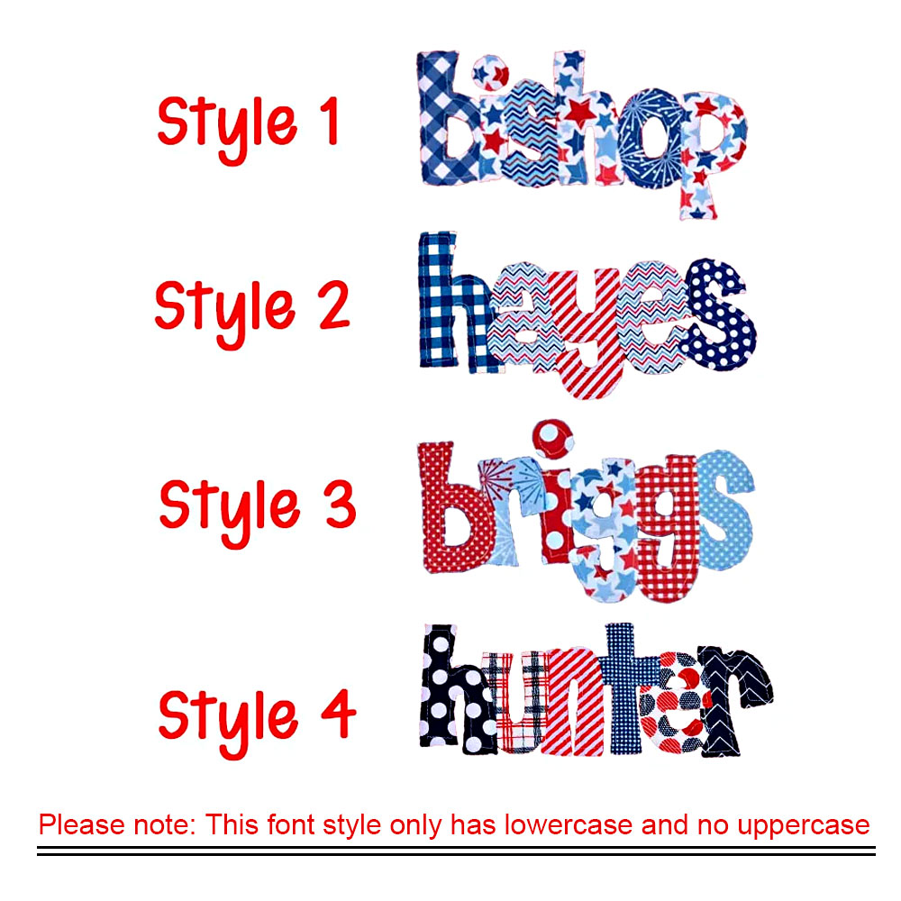 Personalized July 4th Baby Summer Romper