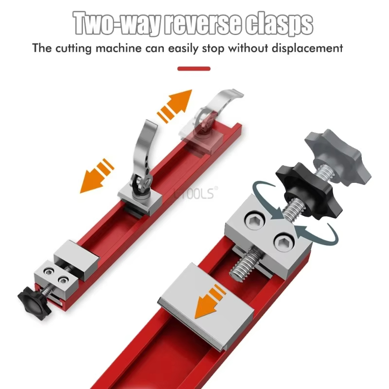 Cutting Machine Base Circular Saw Guide Rail Woodworking Cutting Machine Base Aluminum Alloy Punch Plate for Precision Cutting