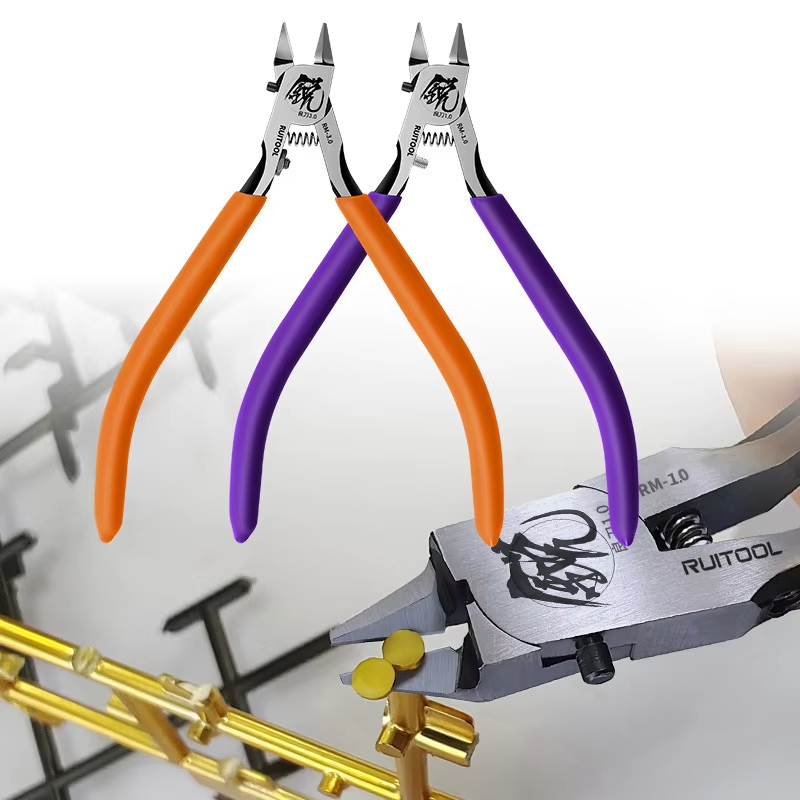 1pc Model Pliers CR-V Ultra-thin Single Blade Gundam Nipper Non-slip Grip Sprue Cutter for Plastic Model Cutting and Building