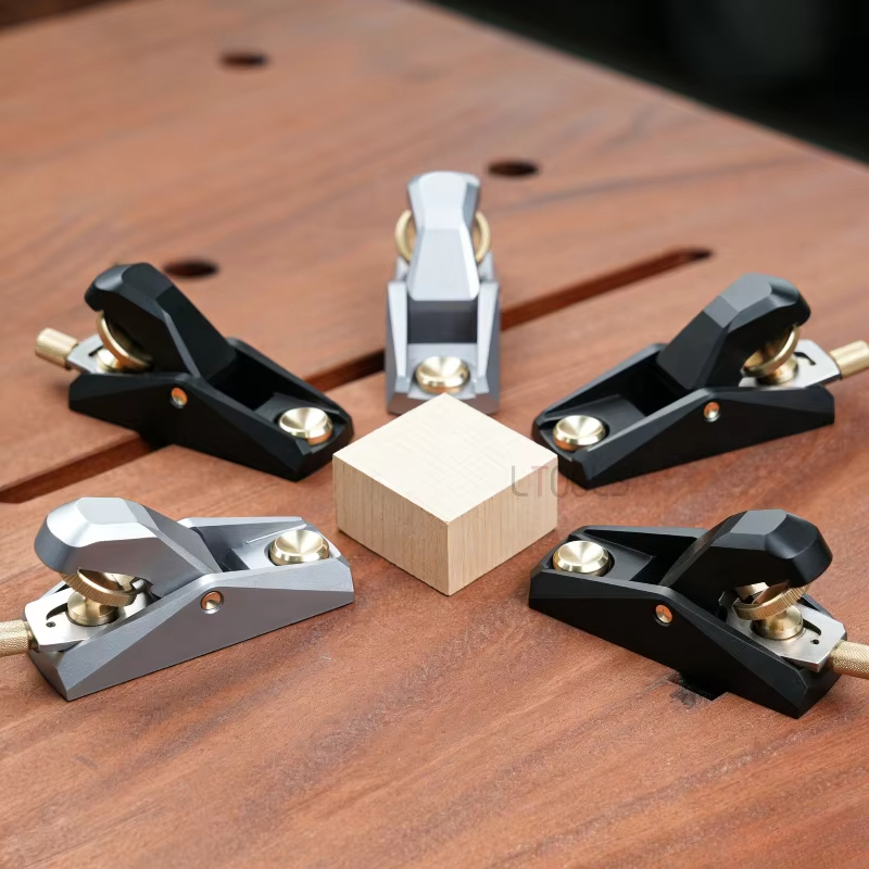 Low Angle Aluminum Wood Planer Precision Adjustable Fine Woodworking Edge Trimming Planer Aluminum Manual Chamfering Mini Plane