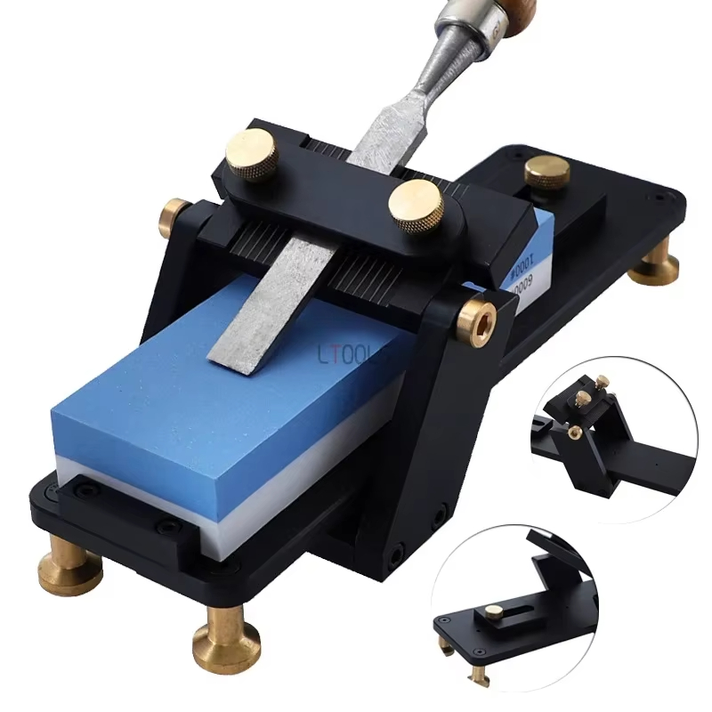 New Manual Knife Sharpener Fixing Bracket Adjustable Angle Guide for Wood Chisels Carving Knives and Planes Honing Chisel Tools