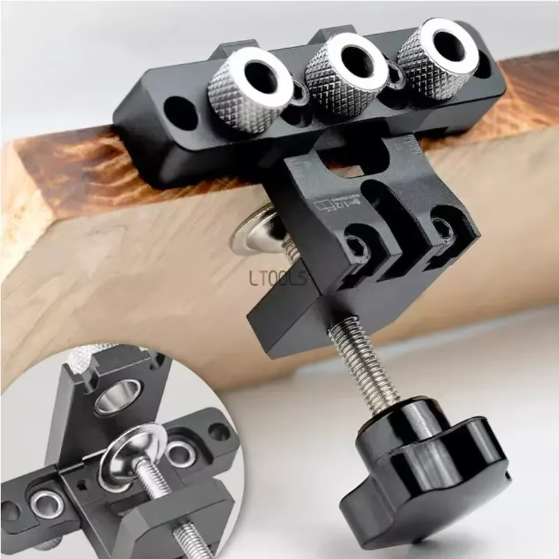 Precision Jig Dowel Cam Jig 3 in 1 Dowelling Jig Master Kit Wood Hole Drilling Guide Woodworking Position for DIY Wood Working