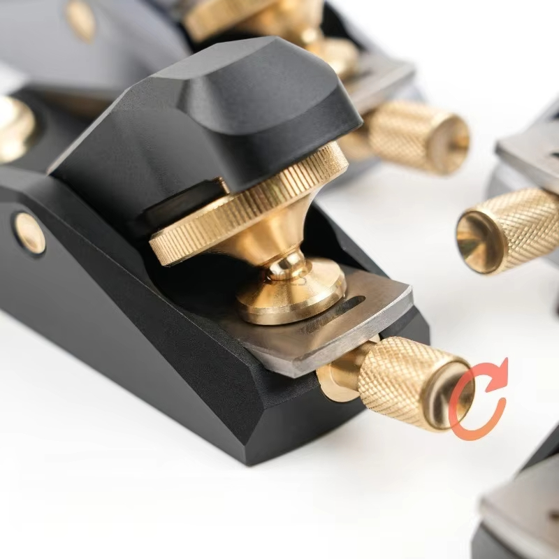 Low Angle Aluminum Wood Planer Precision Adjustable Fine Woodworking Edge Trimming Planer Aluminum Manual Chamfering Mini Plane