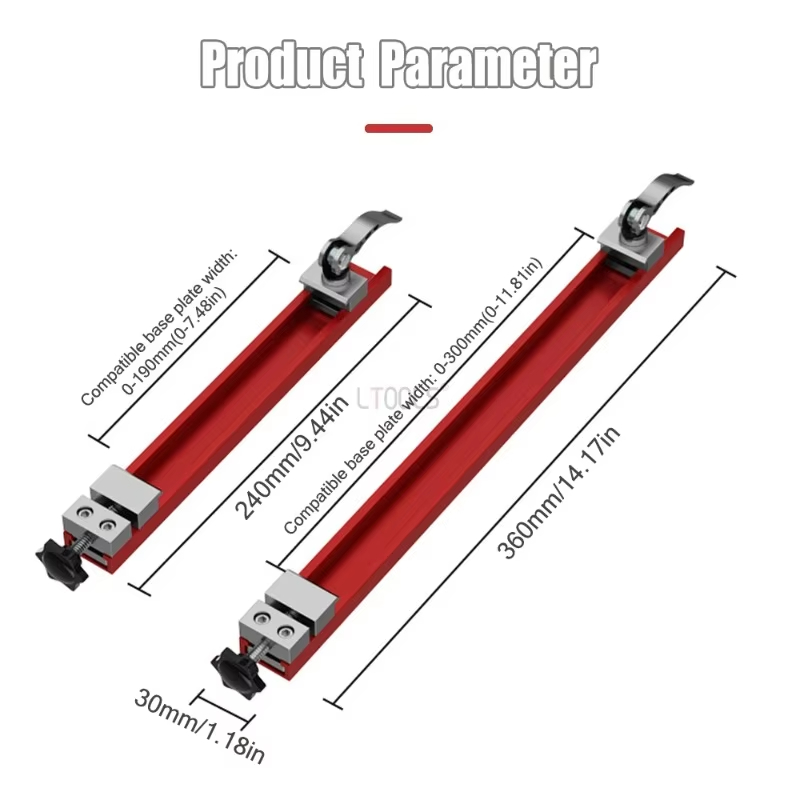 Cutting Machine Base Circular Saw Guide Rail Woodworking Cutting Machine Base Aluminum Alloy Punch Plate for Precision Cutting