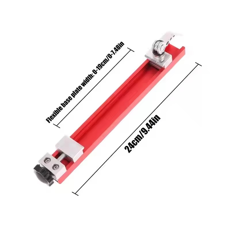 Cutting Machine Base Circular Saw Guide Rail Woodworking Cutting Machine Base Aluminum Alloy Punch Plate for Precision Cutting